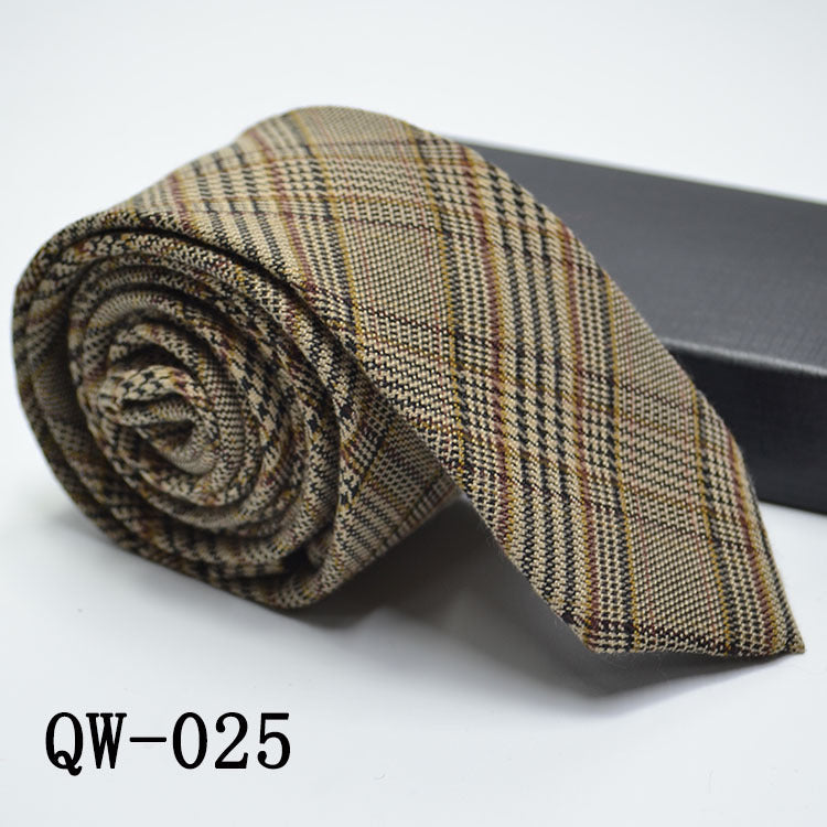 Men's Tie Super Narrow Wool-like Elegant And Elegant