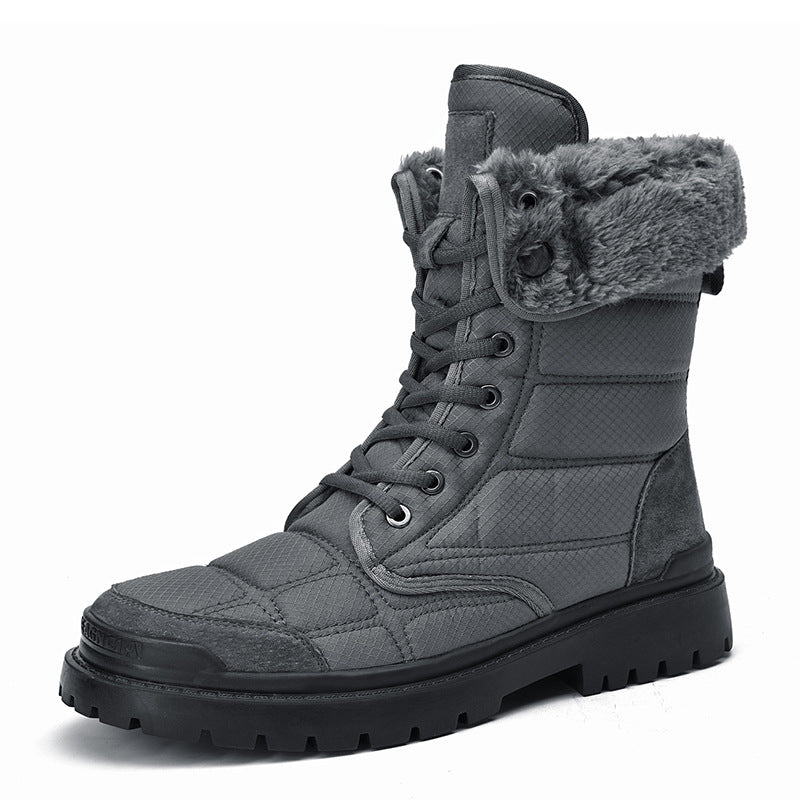 Men's Outdoor Plus Cotton Fashion High Top Boots