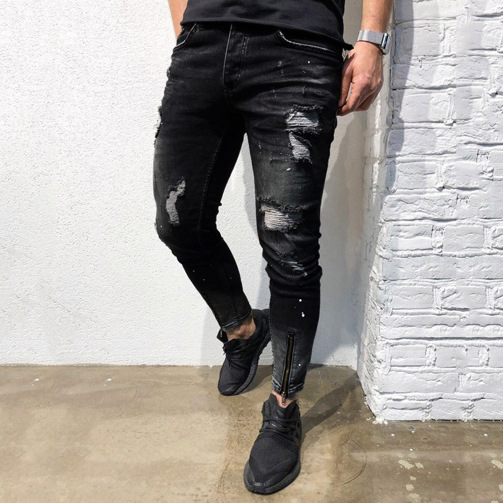 Men's ripped jeans