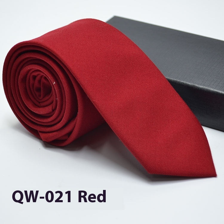 Men's Tie Super Narrow Wool-like Elegant And Elegant