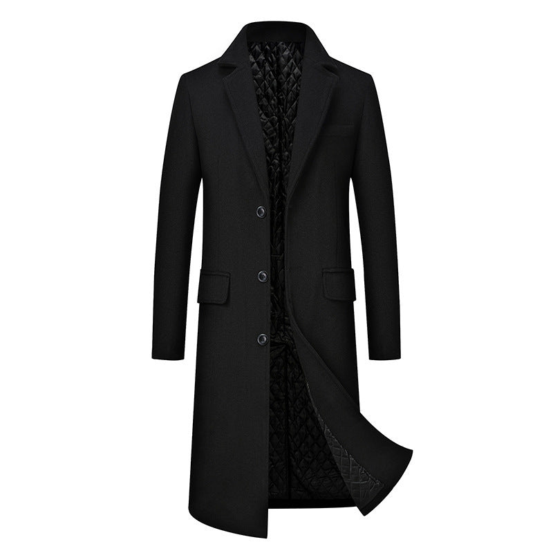 Men's Casual Long type good quality cotton Coat