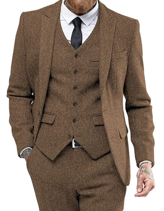 Men's Perfect  three-piece suit, all type occasion right choice!