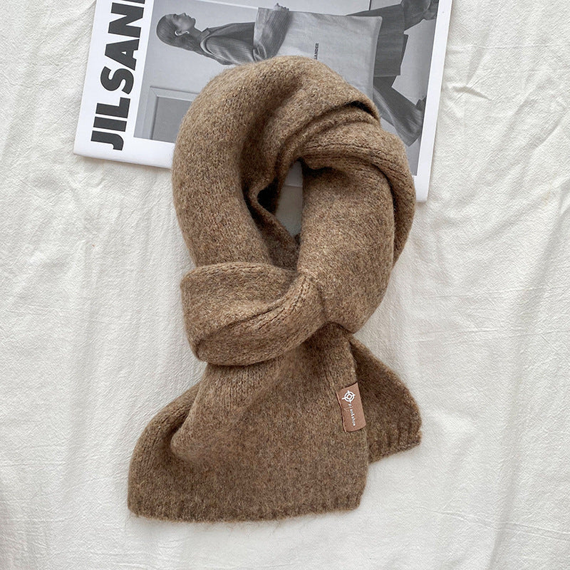 Women's Sweet Version Solid Scarf for Autumn And Winter