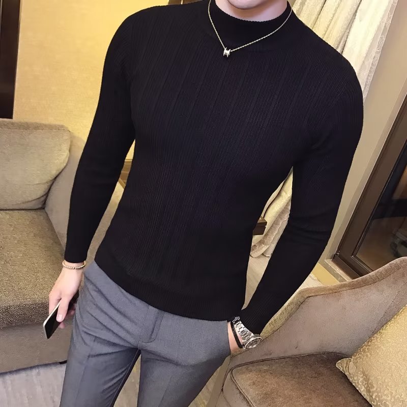 Men's Good Looking Bottoming Sweater/Shirt with Long Sleeves