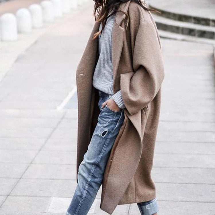 Women's Casual style Woolen Coat For Winter