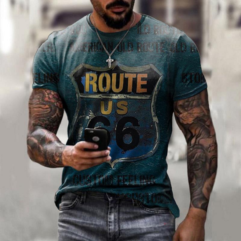 Men's Oversize T-shirt, Retro Short Sleeve look