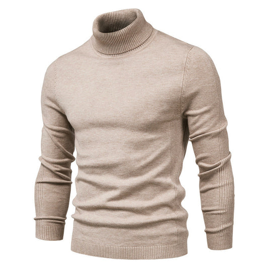 Men's Solid color, Slim style, casual Pullover sweater