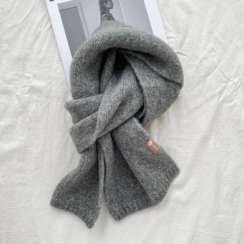 Women's Sweet Version Solid Scarf for Autumn And Winter