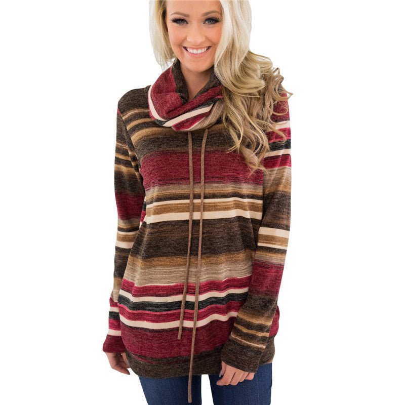 Women's Casual Long Sleeved Pullover, Multi-color sweater