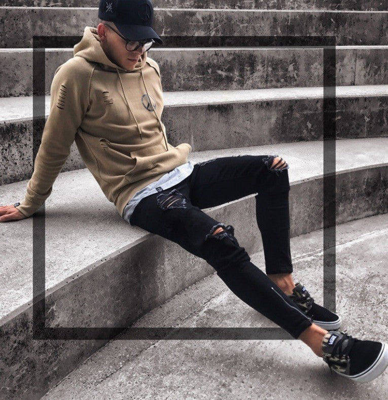 Men's Popular Streetwear - Ripped Jeans, always bold and cool!