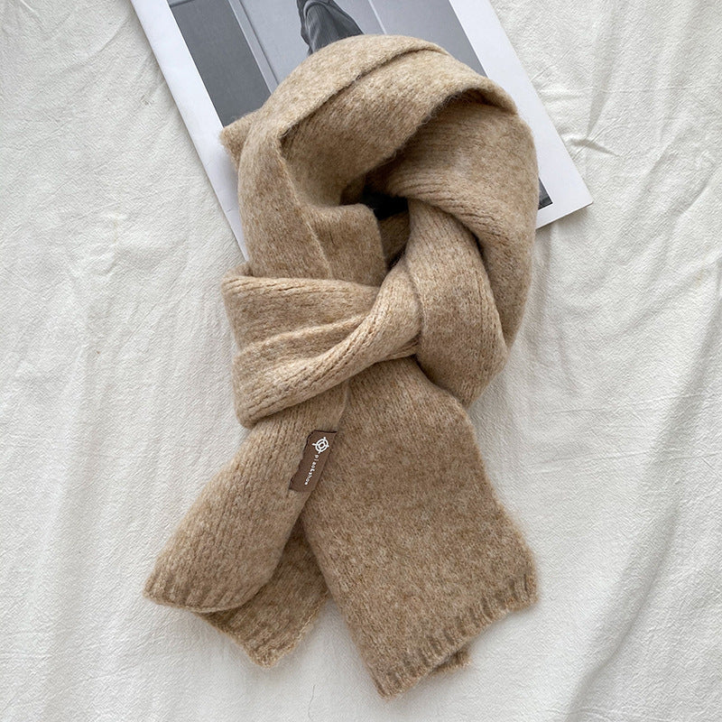 Women's Sweet Version Solid Scarf for Autumn And Winter