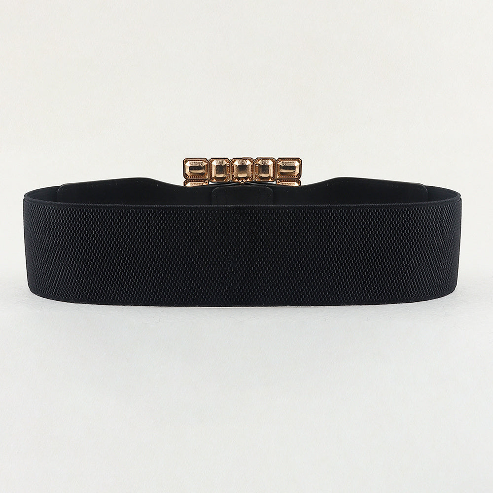 Women's Wide Belt Black And White