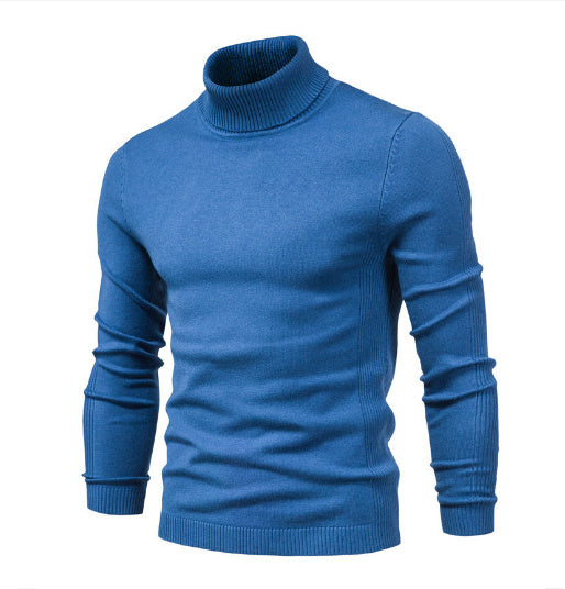 Men's Solid color, Slim style, casual Pullover sweater