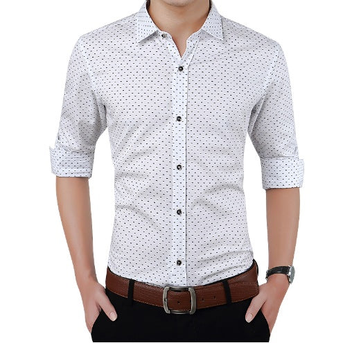 Men's dotted formal shirt for any occasions, Big sizes available!