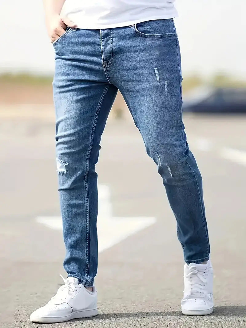 Men's American-style Slim-fit Stretch Jeans