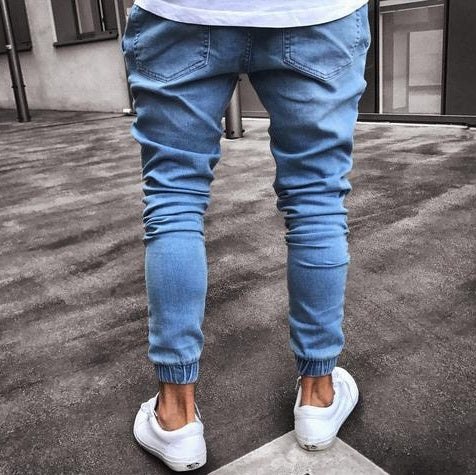 Men's Stretchy  Biker Jeans