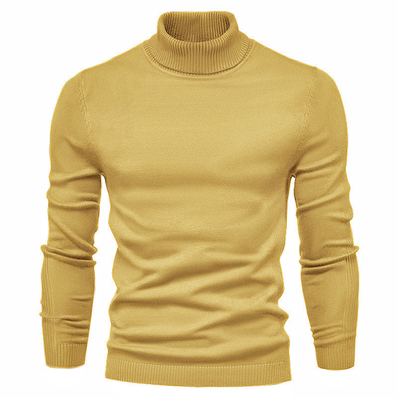 Men's Solid color, Slim style, casual Pullover sweater