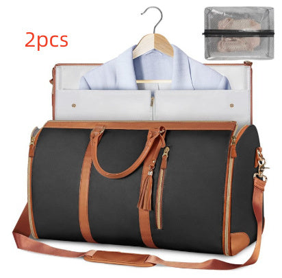 Women's Large Capacity Travel Duffle Bag, Folding suit option, waterproof sections, perfect!!!