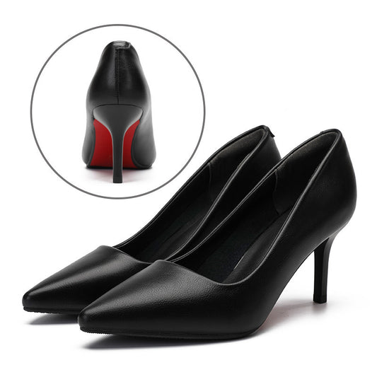 Women's Leather black Work Shoes (3 type of shoes option)