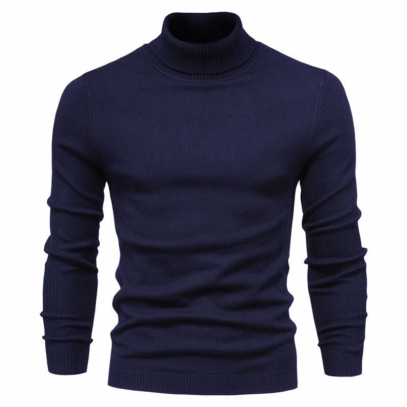 Men's Solid color, Slim style, casual Pullover sweater