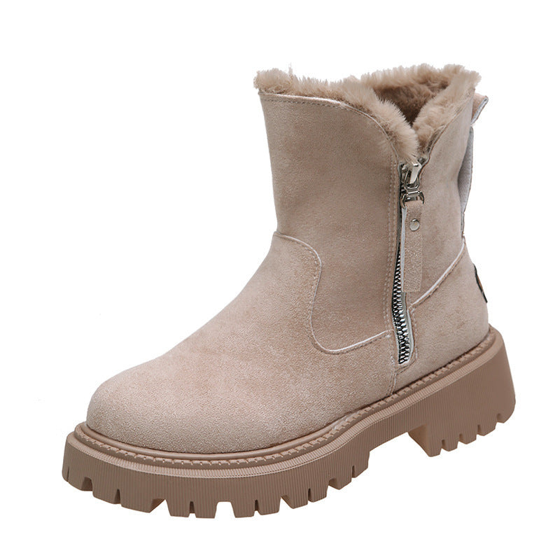 Women's Thick Plush Snow Boots, Non-slip for Winter