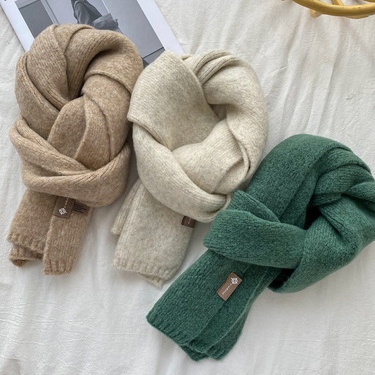 Women's Sweet Version Solid Scarf for Autumn And Winter