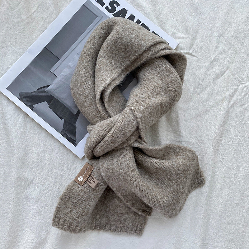 Women's Sweet Version Solid Scarf for Autumn And Winter