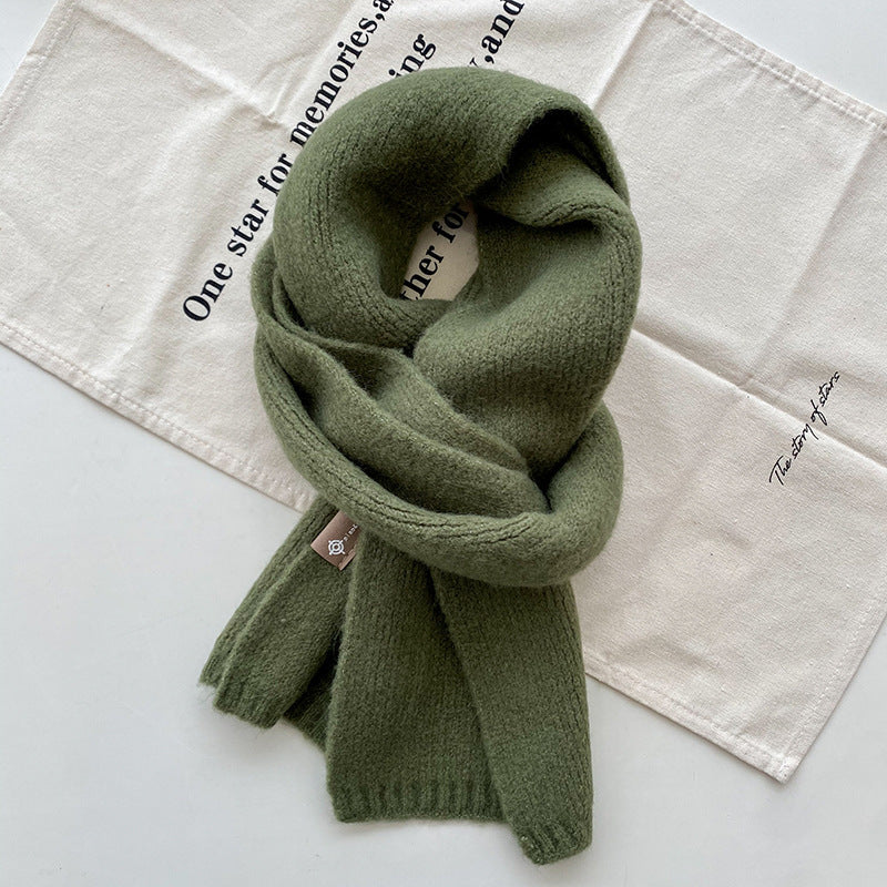 Women's Sweet Version Solid Scarf for Autumn And Winter