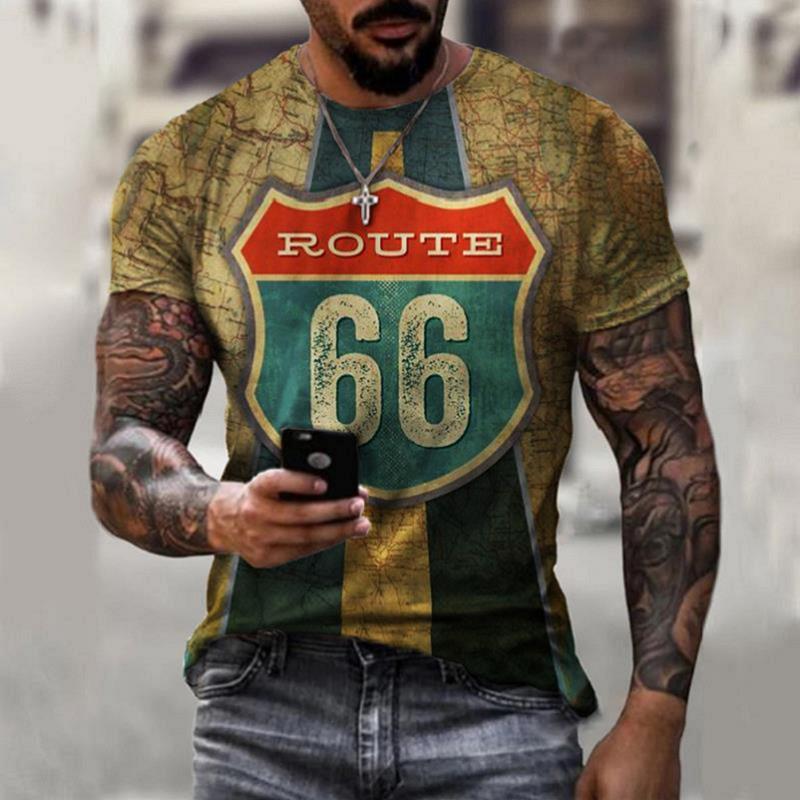 Men's Oversize T-shirt, Retro Short Sleeve look