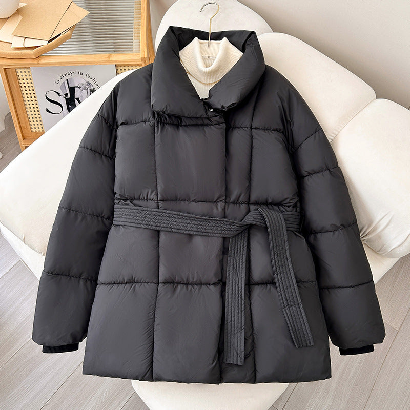 Women's Winter Design Fashion Loose Solid Thick Jacket