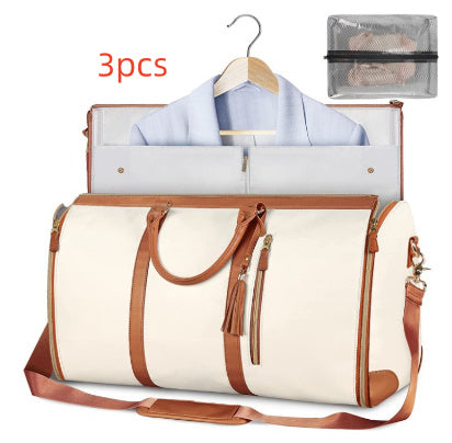 Women's Large Capacity Travel Duffle Bag, Folding suit option, waterproof sections, perfect!!!