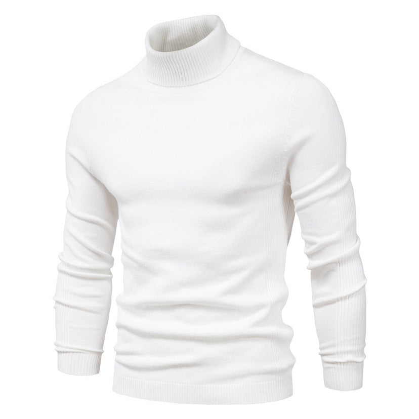 Men's Solid color, Slim style, casual Pullover sweater