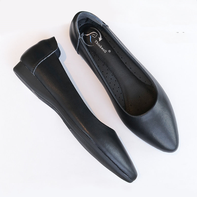 Women's Leather black Work Shoes (3 type of shoes option)