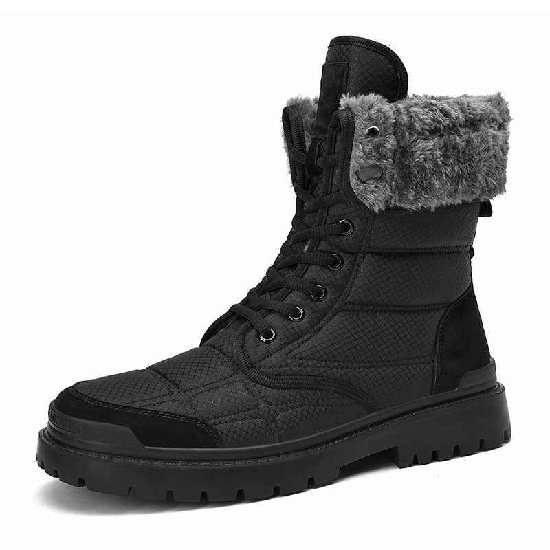 Men's Outdoor Plus Cotton Fashion High Top Boots