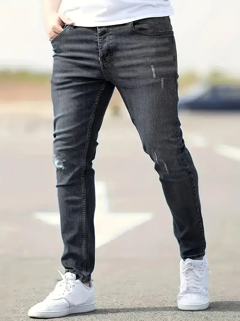 Men's American-style Slim-fit Stretch Jeans