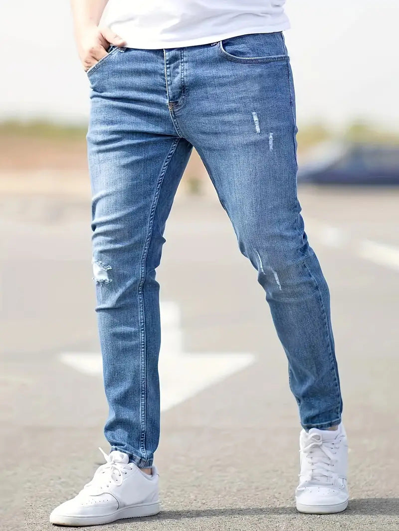 Men's American-style Slim-fit Stretch Jeans