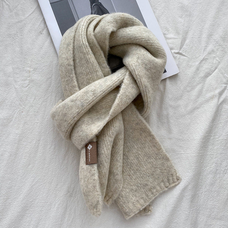 Women's Sweet Version Solid Scarf for Autumn And Winter