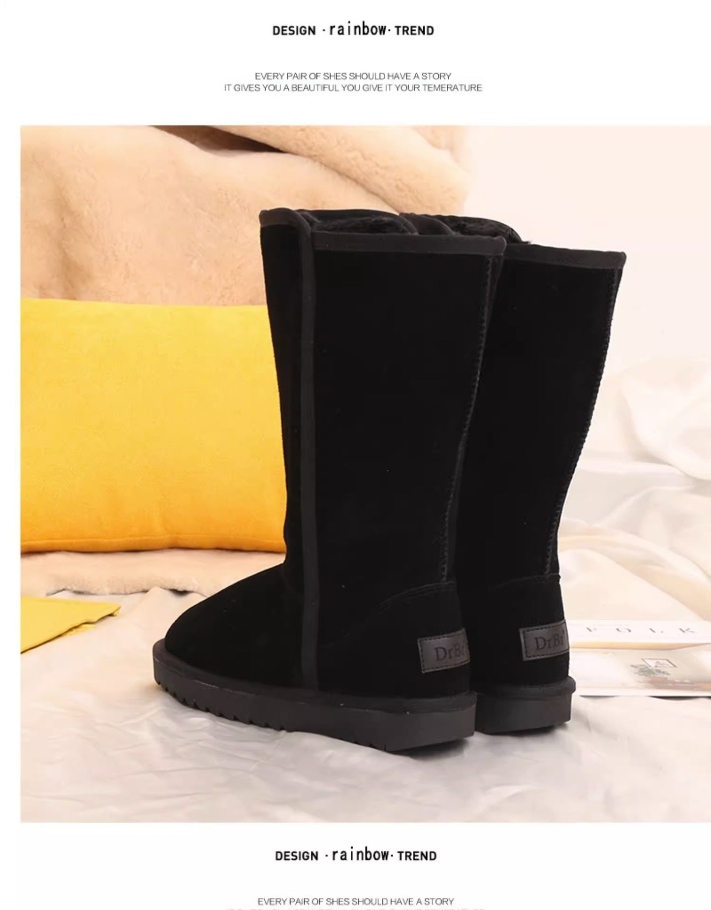 Women's Fleece-lined Thickened Winter UGI boots