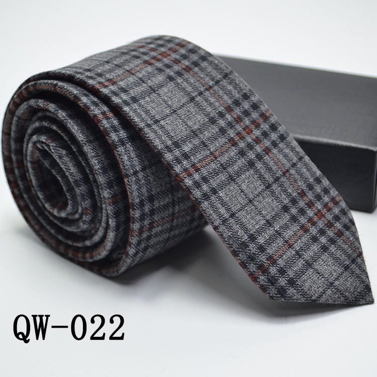 Men's Tie Super Narrow Wool-like Elegant And Elegant