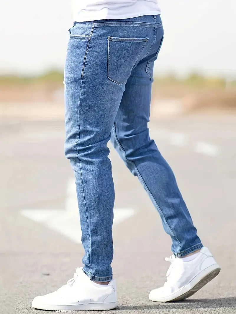 Men's American-style Slim-fit Stretch Jeans