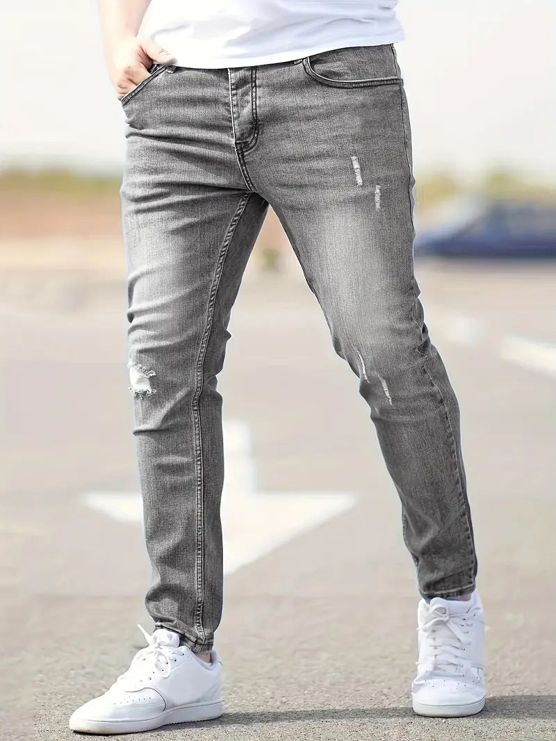 Men's American-style Slim-fit Stretch Jeans