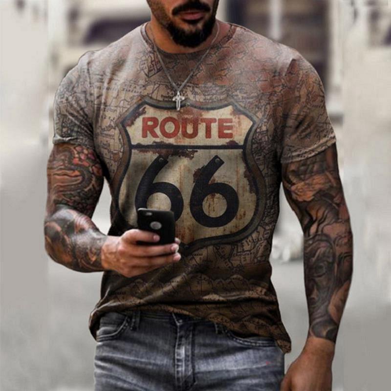 Men's Oversize T-shirt, Retro Short Sleeve look